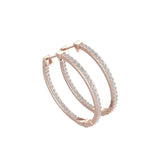 TE055 - Designer Gold Peace Stud Earrings with Diamonds for Women and Girls