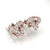 Twist Knot Stud Earrings | Twist Knot Earrings | Trinity Designer Jewel