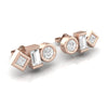Gold with Diamond Earrings