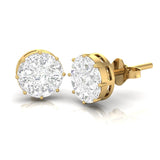 Pizza Cut Diamond Ear Studs | Ear Studs | Trinity Designer Jewel