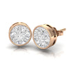 Round Diamond Earrings Studs | Round Earrings | Trinity Designer Jewel