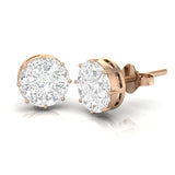 Pizza Cut Diamond Ear Studs | Ear Studs | Trinity Designer Jewel