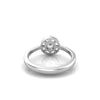 TR066 - Pizza cut diamond ring/Round invisible set piecut ring