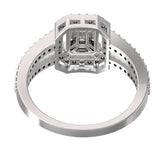 Emerald Cut Diamond Ring | Diamond Ring | Trinity Designer Jewel