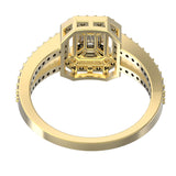 Emerald Cut Diamond Ring | Diamond Ring | Trinity Designer Jewel