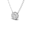 Round Diamond Necklace | Round Necklace | Trinity Designer Jewel