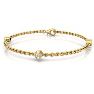 Dainty Diamond Bracelet | Diamond Bracelet | Trinity Designer Jewel