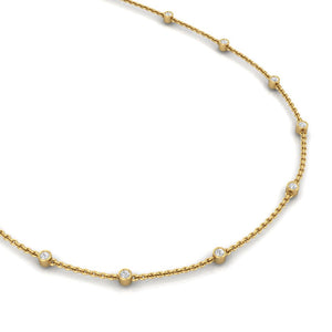 Diamond Station Necklace | Station Necklaces | Trinity Designer Jewel