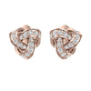 Twist Knot Stud Earrings | Twist Knot Earrings | Trinity Designer Jewel