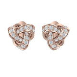 Twist Knot Stud Earrings | Twist Knot Earrings | Trinity Designer Jewel