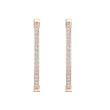 TE055 - Designer Gold Peace Stud Earrings with Diamonds for Women and Girls
