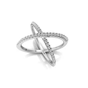 Stunning Diamond Ring Featuring Step Cut Mosaic Design
