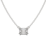 Emerald Cut Illusion Pendant | Trinity Designer Jewel