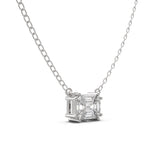 Emerald Cut Illusion Pendant | Trinity Designer Jewel