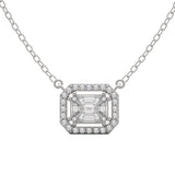 Emerald Cut Diamonds Pendant | Diamond Pendant | Trinity Designer Jewel
