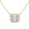 Emerald Cut Diamonds Pendant | Diamond Pendant | Trinity Designer Jewel