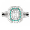 Pie Cut Diamond Ring | Diamond Ring | Trinity Designer Jewel