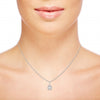 Pie Cut Diamond Necklace | Pendant Necklace | Trinity Designer Jewel