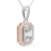 Pie Cut Diamond Necklace | Pendant Necklace | Trinity Designer Jewel