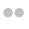 Stunning Gold and Diamond Peace Studs Jewelry for Women