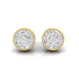 Round Diamond Earrings Studs | Round Earrings | Trinity Designer Jewel