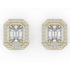 Emerald Cut Diamond Earrings | Earrings | Trinity Designer Jewel