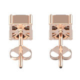 Emerald Cut Diamond Studs | Diamond Studs | Trinity Designer Jewel