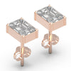 Emerald Cut Diamond Studs | Diamond Studs | Trinity Designer Jewel