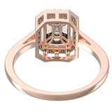 Mosaic Engagement Ring | Mosaic Diamond Ring | Trinity Designer Jewel