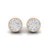 Round Diamond Earrings Studs | Round Earrings | Trinity Designer Jewel