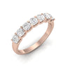 TR069 - Classic 7-Stone Diamond Wedding Ring in a Stackable Claw Setting

