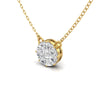 Pizza Cut Diamond Pendant  | Women's Necklace | Trinity Designer Jewel