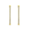 TE055 - Designer Gold Peace Stud Earrings with Diamonds for Women and Girls