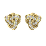 Twist Knot Stud Earrings | Twist Knot Earrings | Trinity Designer Jewel