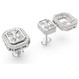 Pie Cut Diamond Ear Studs | Diamond Earstuds | Trinity Designer Jewel