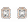 Piecut Diamond Earstuds | Diamond Earstuds | Trinity Designer Jewel