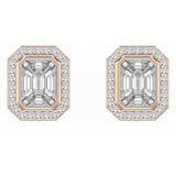 Piecut Diamond Earstuds | Diamond Earstuds | Trinity Designer Jewel