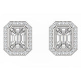 Piecut Diamond Earstuds | Diamond Earstuds | Trinity Designer JewelPie Cut Diamond Ear Studs | Diamond Earstuds | Trinity Designer Jewel