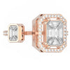 You and Me Diamond Ring | Emerald Cut Ring | Trinity Designer Jewel