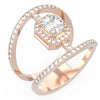 TR025-Mirage diamond Ring- 3.00 ct face up
