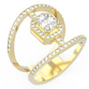 TR025-Mirage diamond Ring- 3.00 ct face up