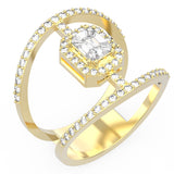 TR025-Mirage diamond Ring- 3.00 ct face up