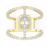 TR025-Mirage diamond Ring- 3.00 ct face up