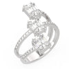 TR026-Mirage diamond Ring- 1.50 ct face up each.