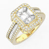 TR034-Mirage diamond Ring- 4.00 ct