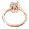 TR037 - Emerald Cut Illusion Diamond Ring