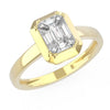 TR037 - Diamond Ring with 18k Emerald Cut Illusion Setting for Women & Girls