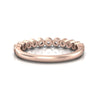 TR073 - Sleek and Stylish 11-Stone Petite Diamond Ring Wedding Band Design