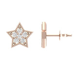 Gold with Diamond Earrings