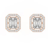 Illusion Diamond Earrings | Diamond Earrings | Trinity Designer Jewel